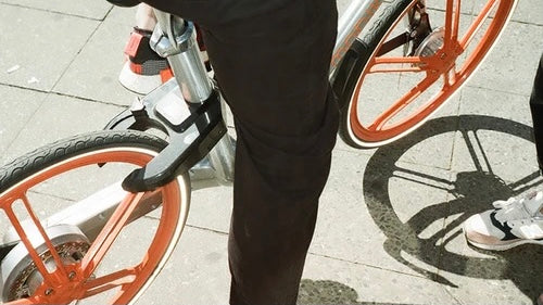 Stylish cyclist