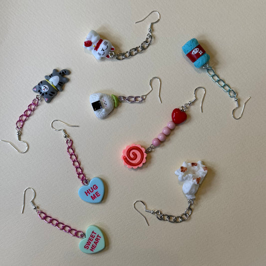 Cute drop chain earrings