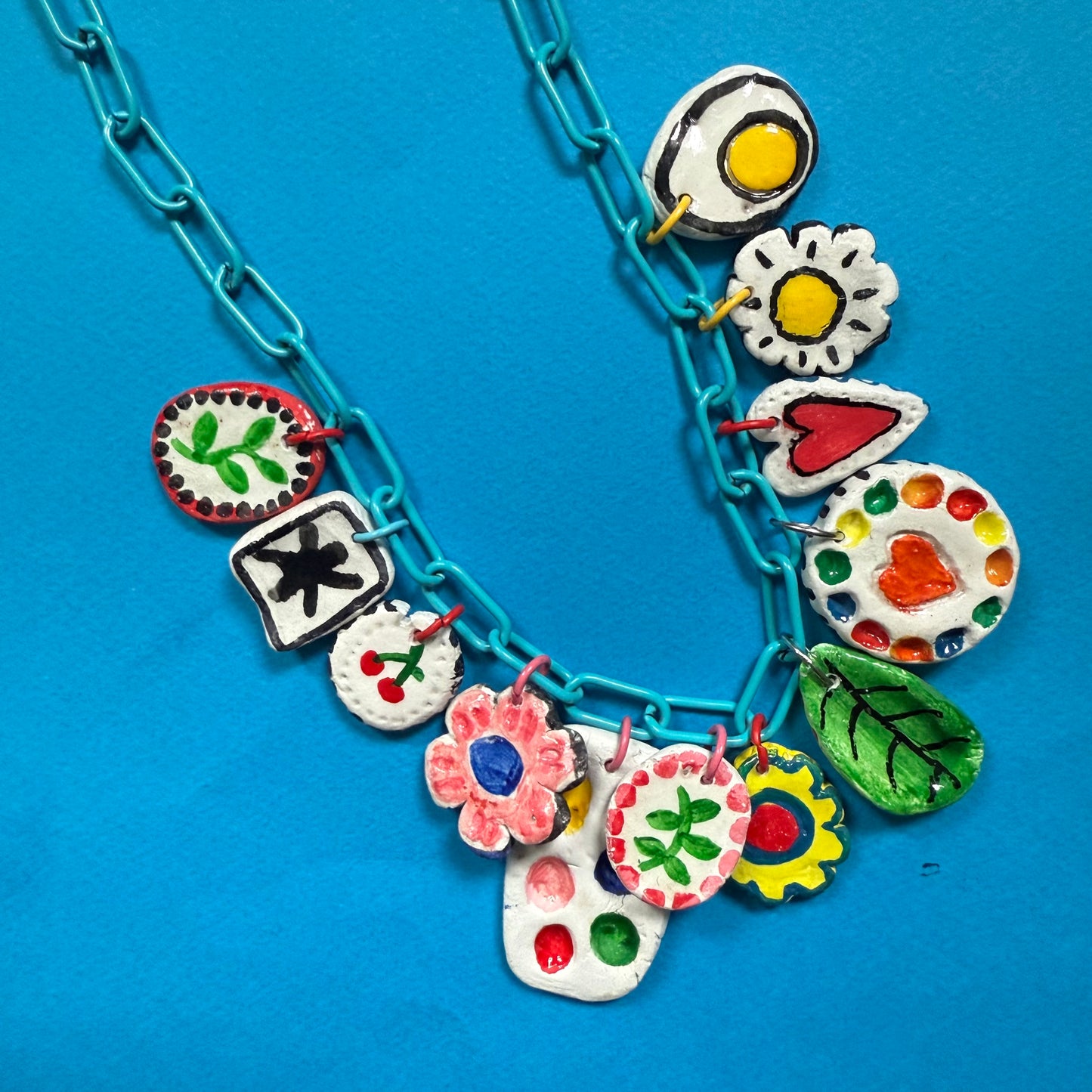 Clay charm necklace 3