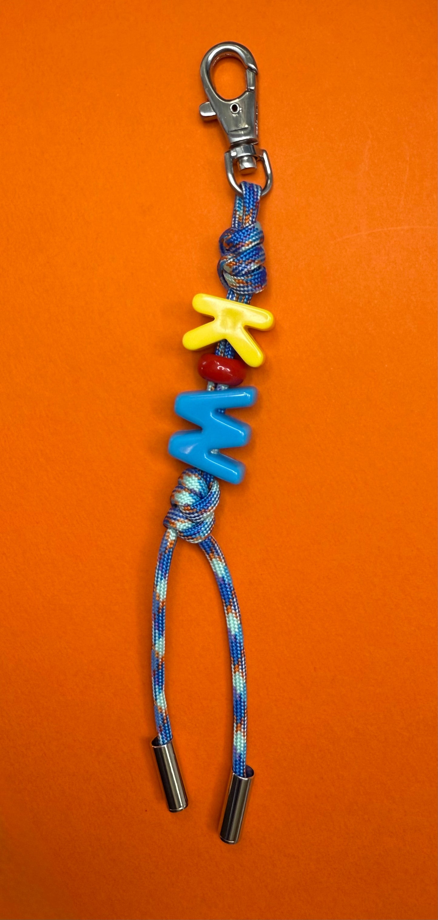 Chunky letters keyring personalised charm