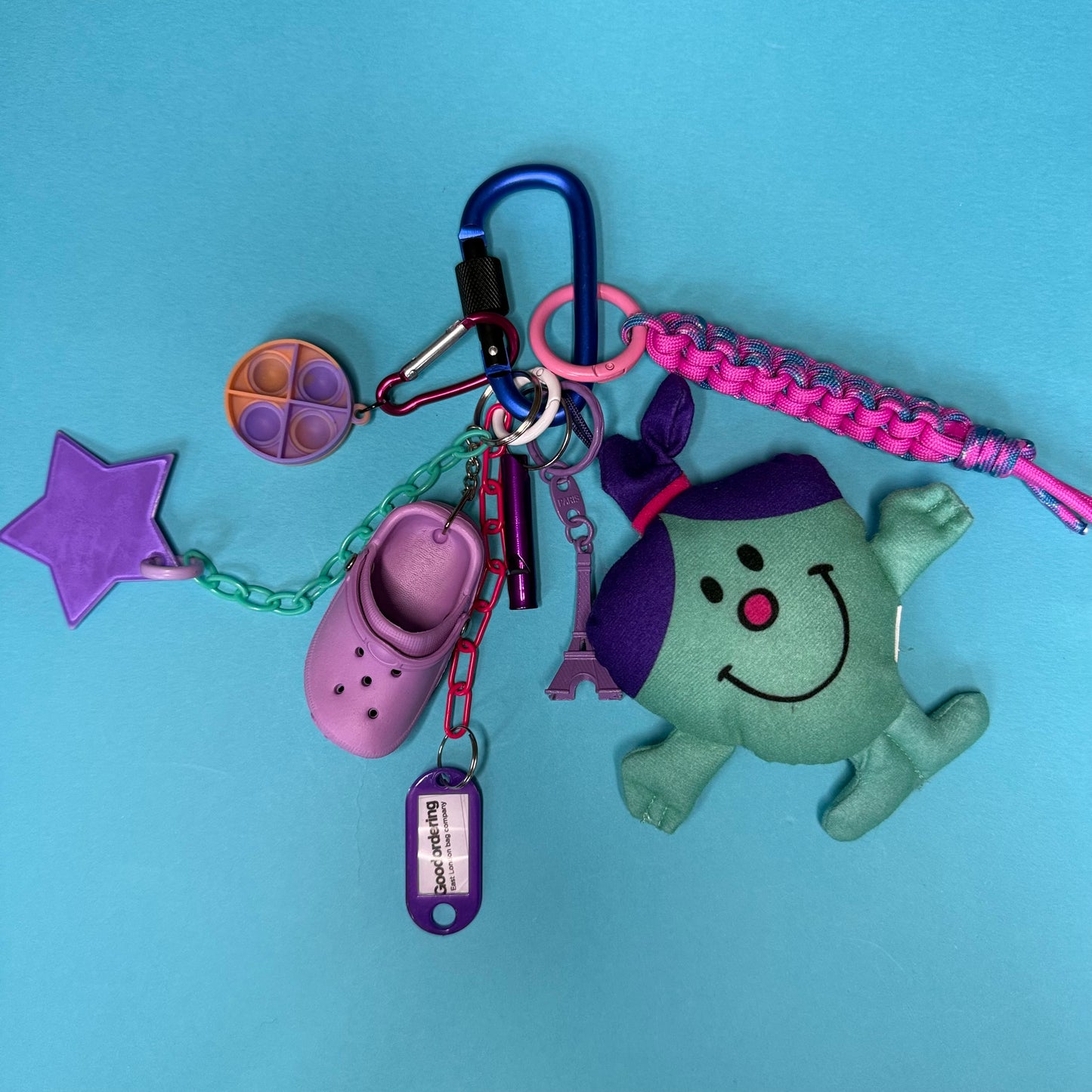 Bag charm and keyring little miss brave