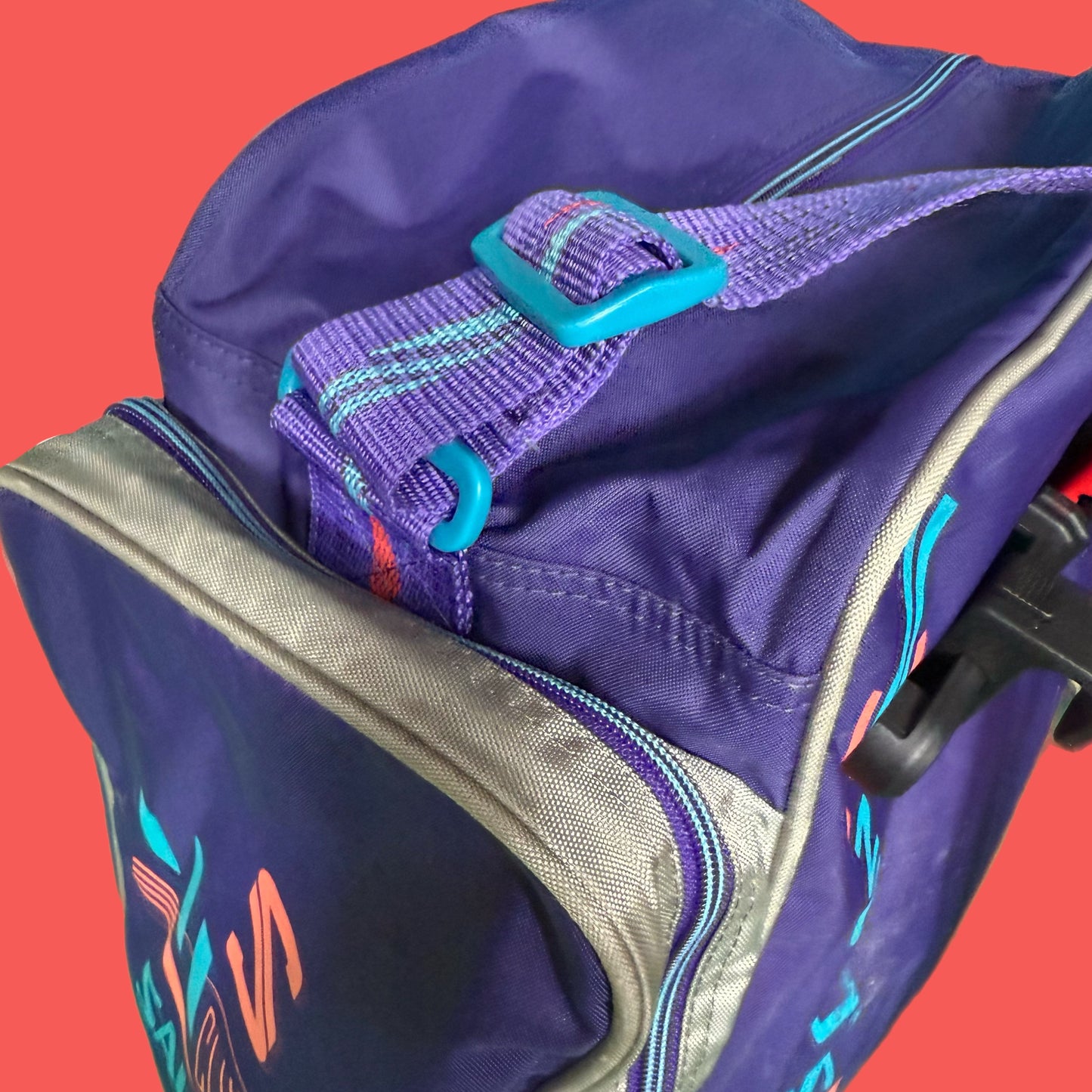 Upcycled vintage 80s Salomon sports bag pannier