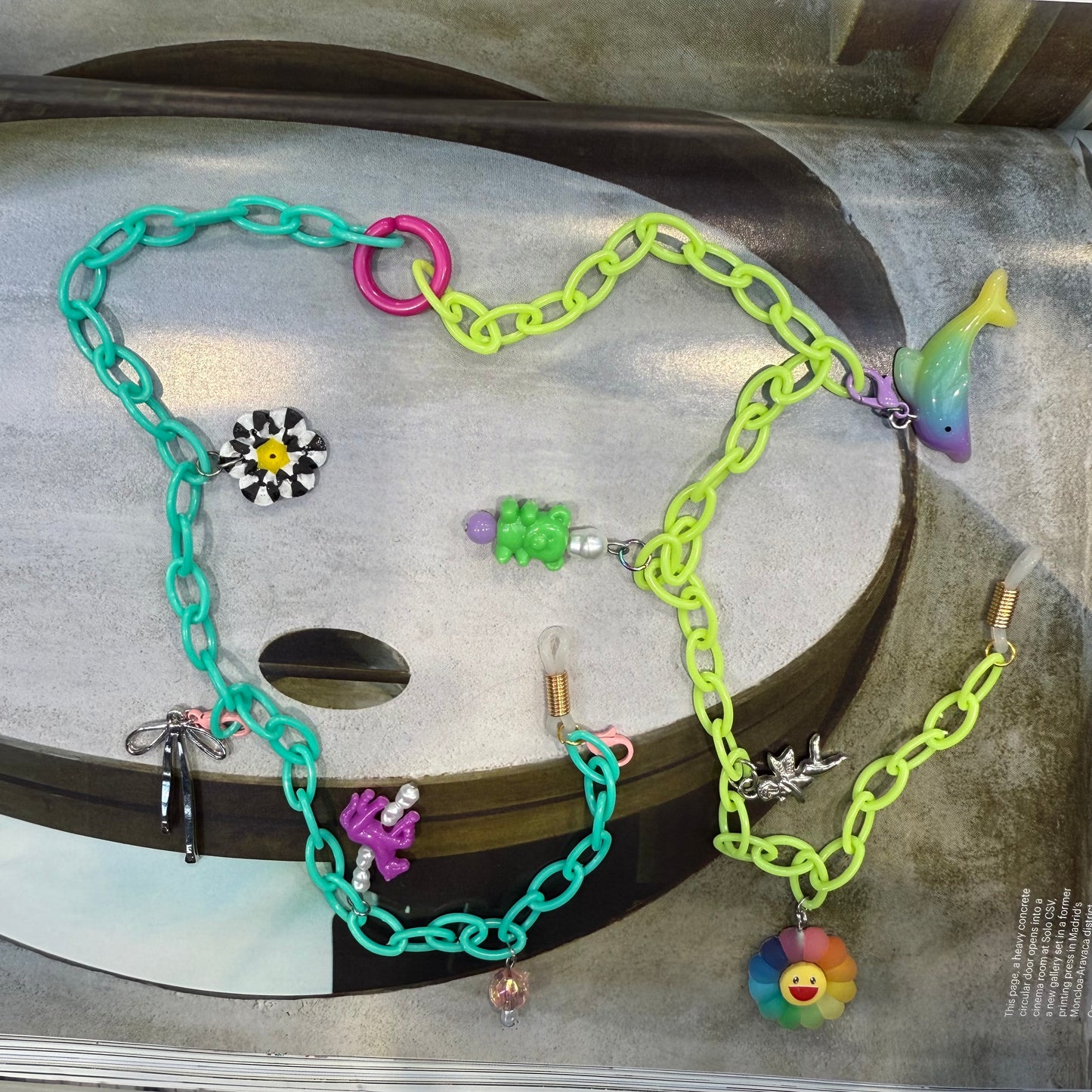 Glasses chain charms galore