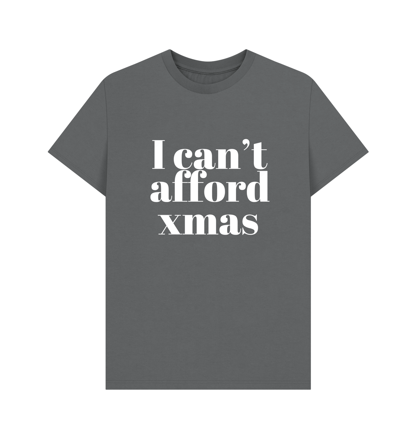 Slate Grey Printed T-shirt Front