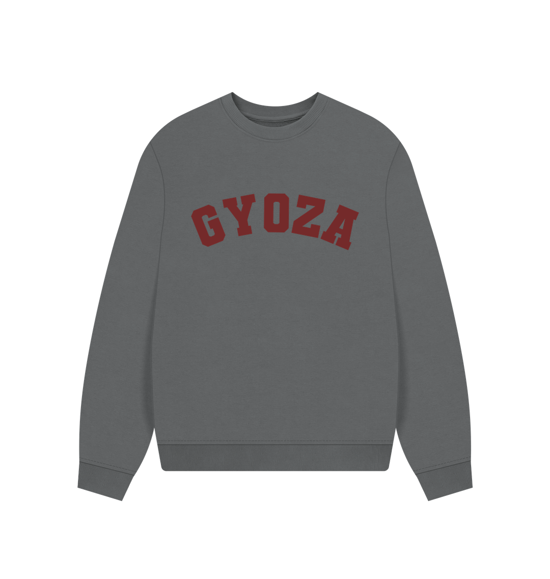 Slate Grey Gyoza oversized organic cotton sweatshirt