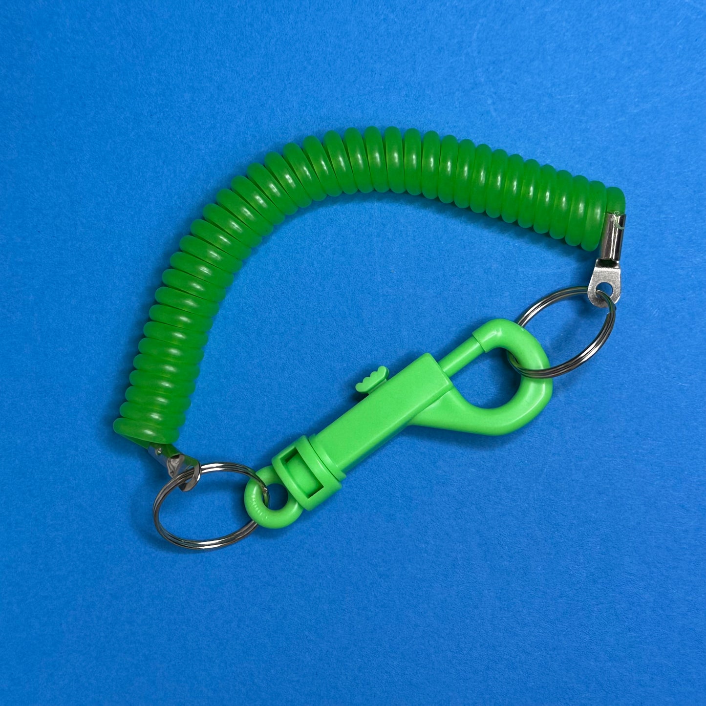 Retro vintage 80s spiral keyring