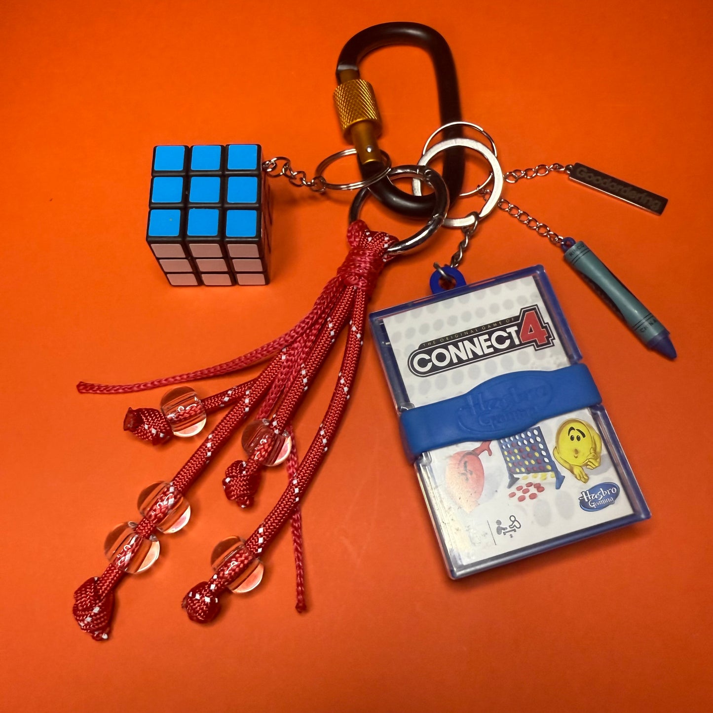 Bag charm and keyring Connect Four