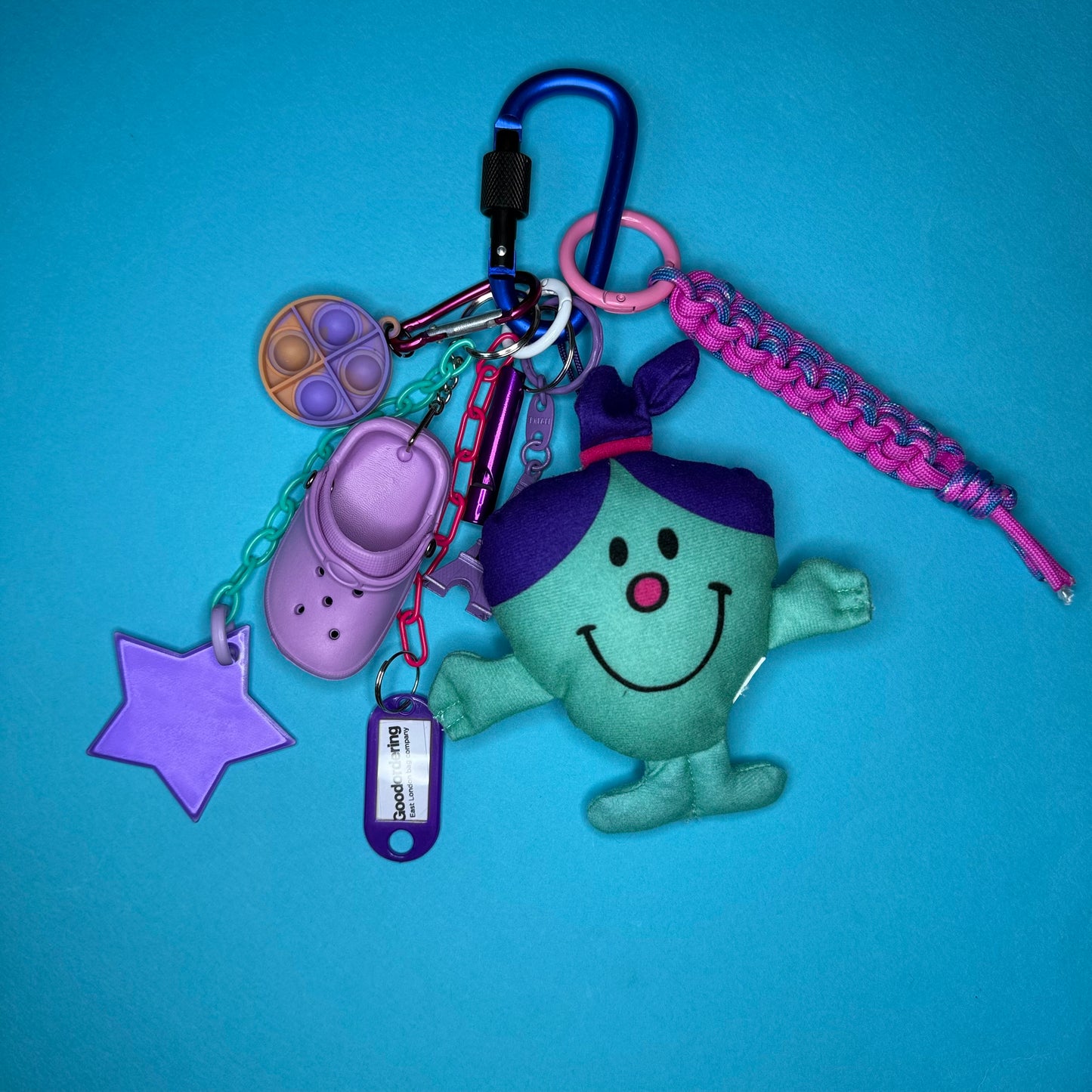 Bag charm and keyring little miss brave