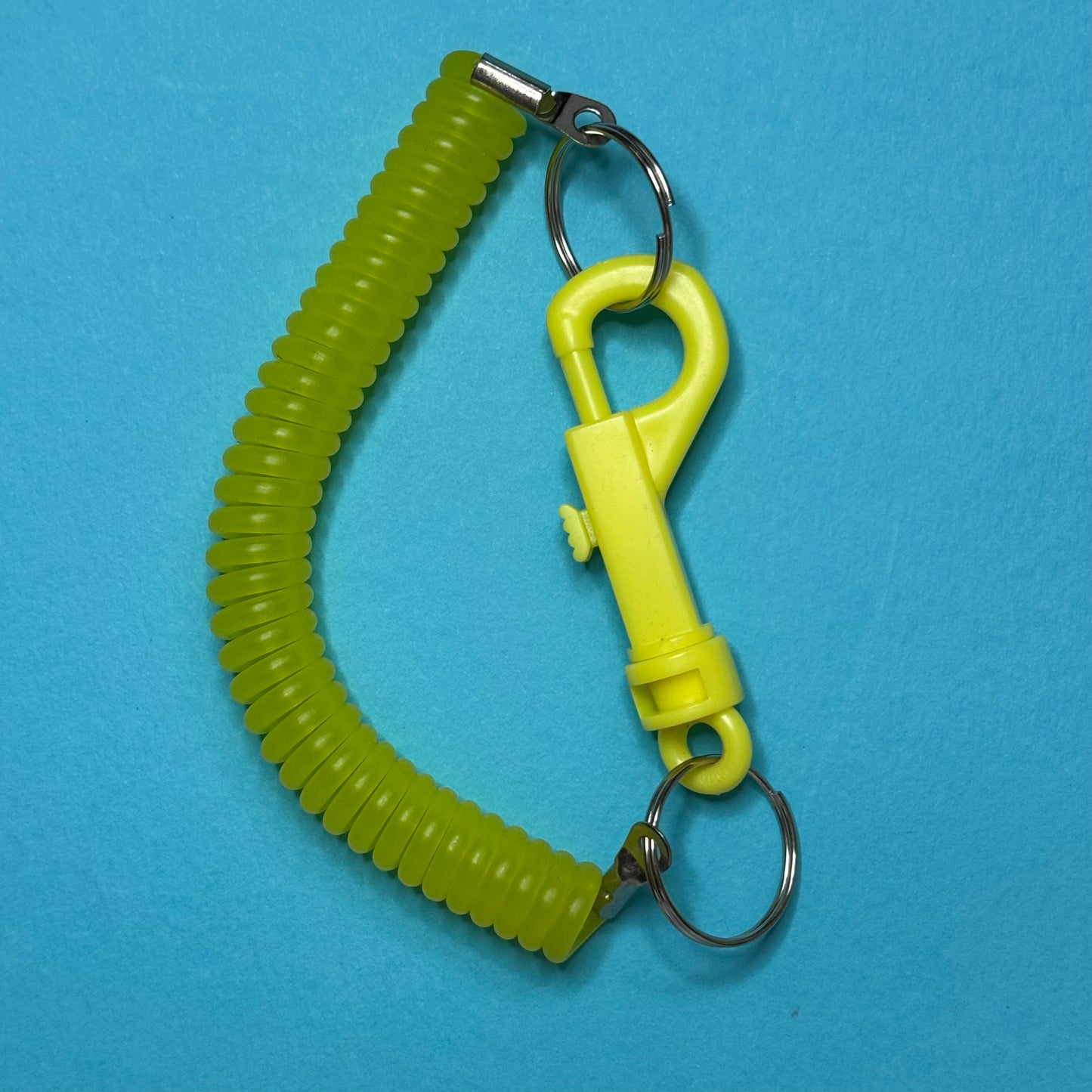 Retro vintage 80s spiral keyring