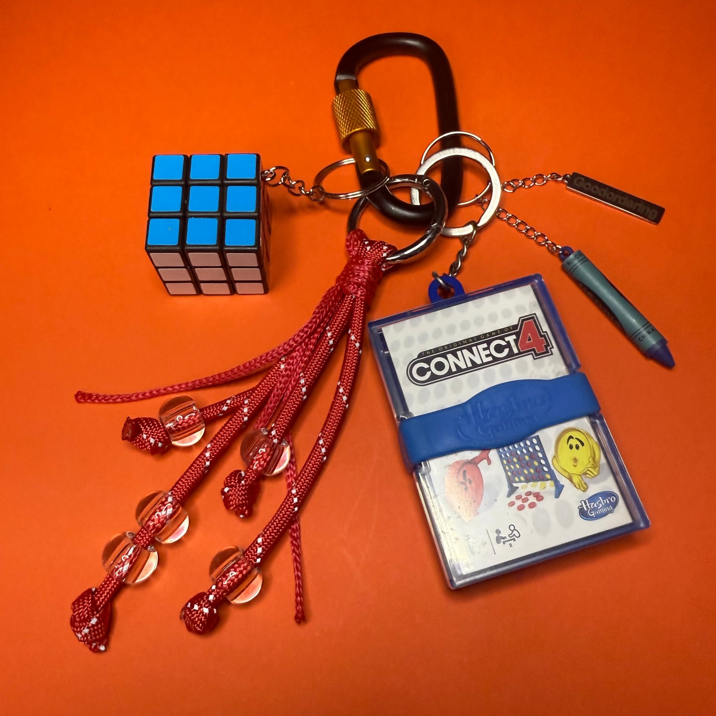 Bag charm and keyring Connect Four