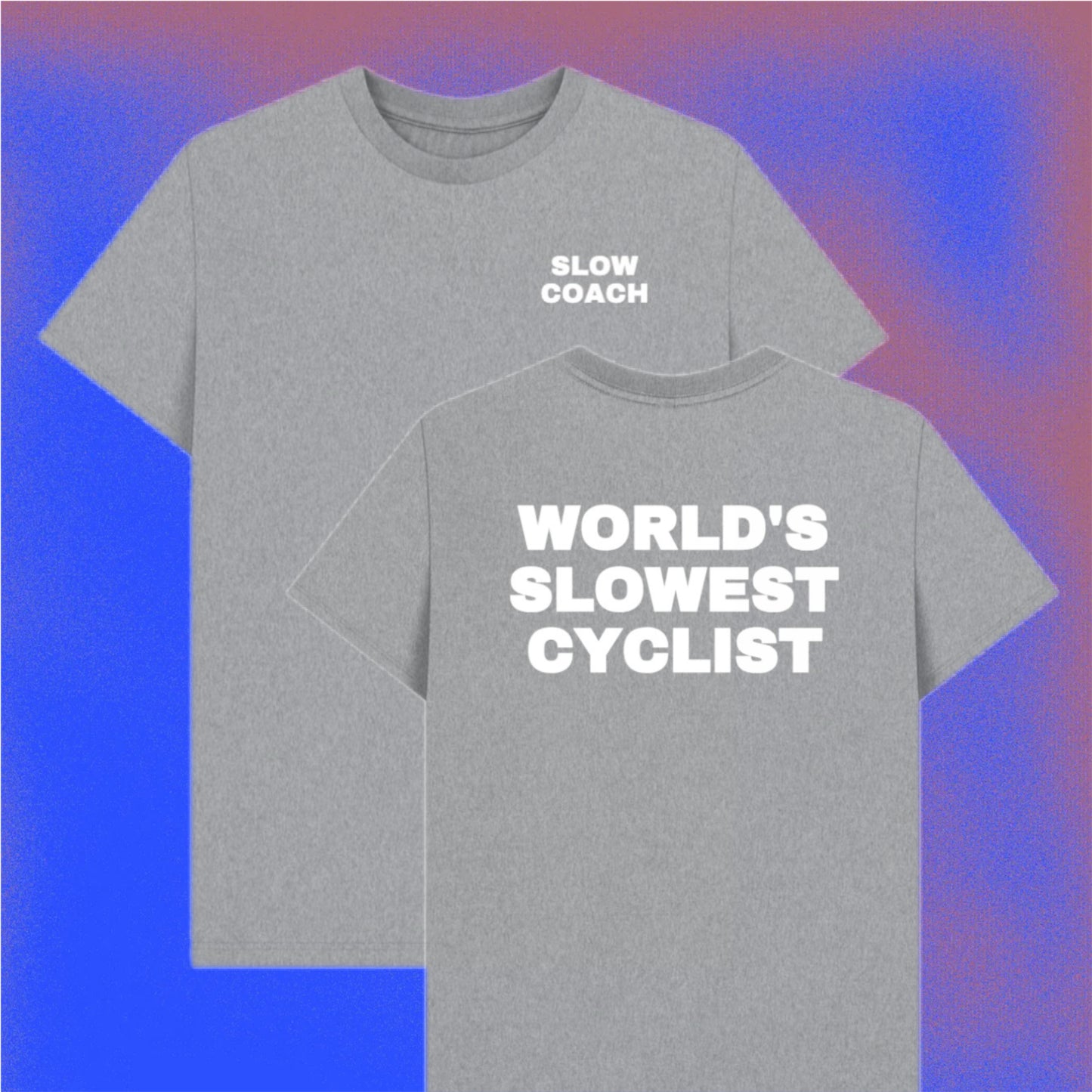 World's Slowest Cyclist / Slow Coach Organic cotton T-shirt