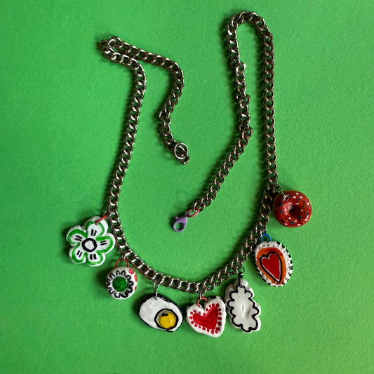 Clay charm necklace 2