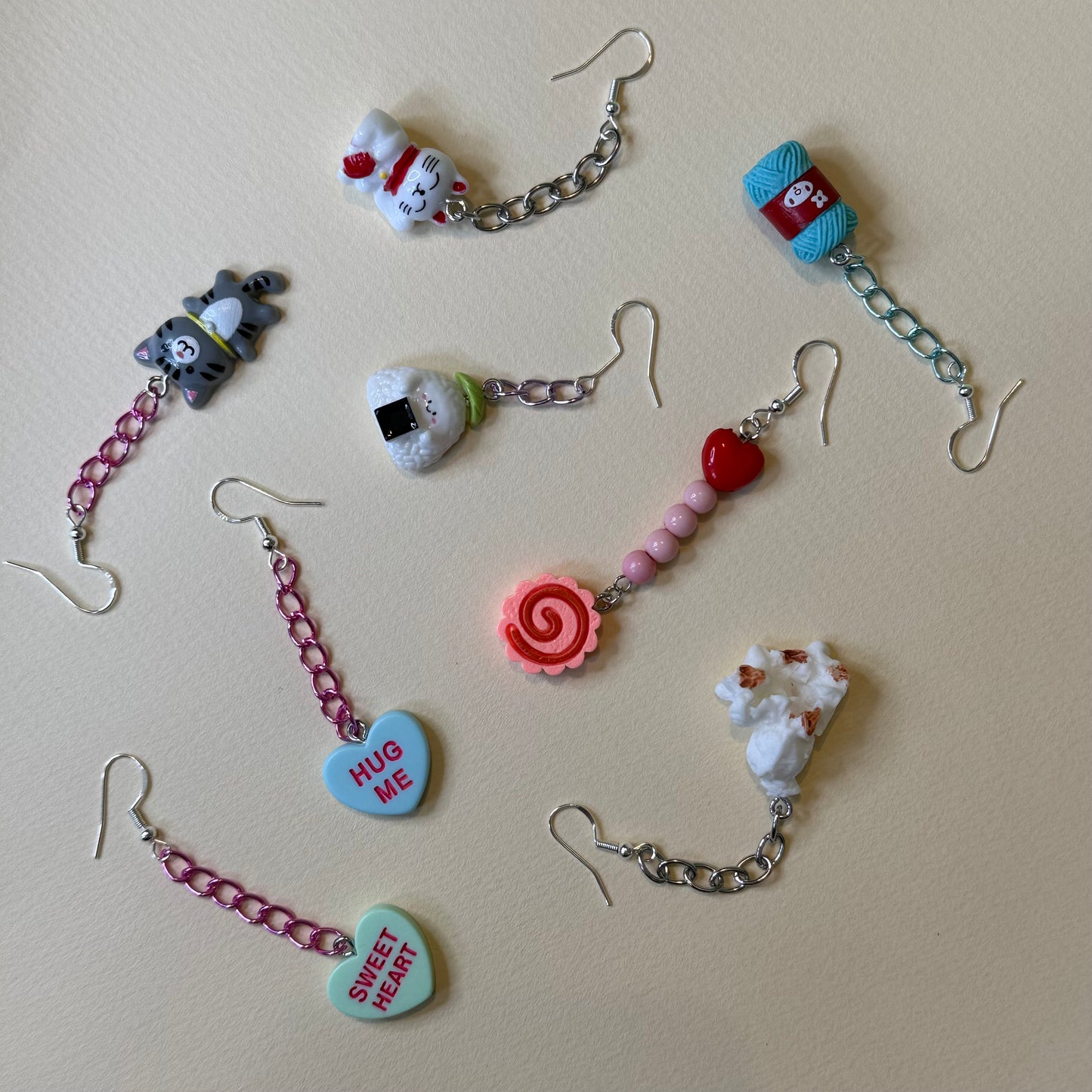 Cute drop chain earrings
