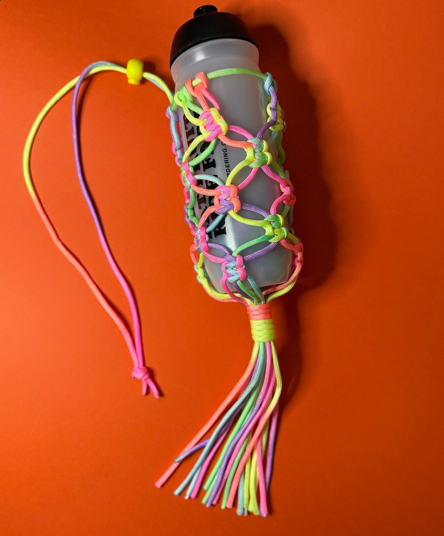 Macrame para cord bottle bag ombre