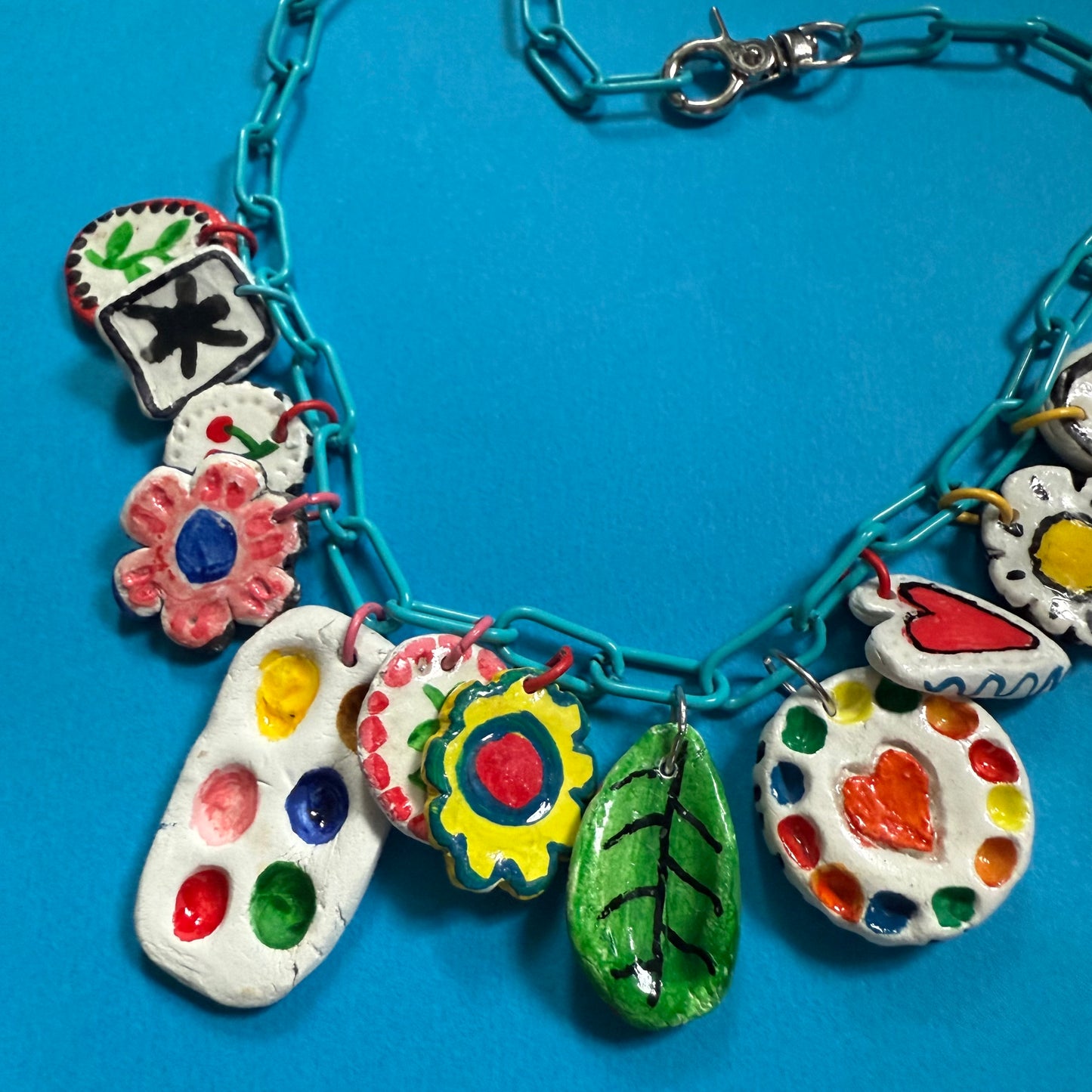 Clay charm necklace 3