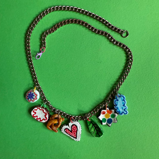 Clay charm necklace 1