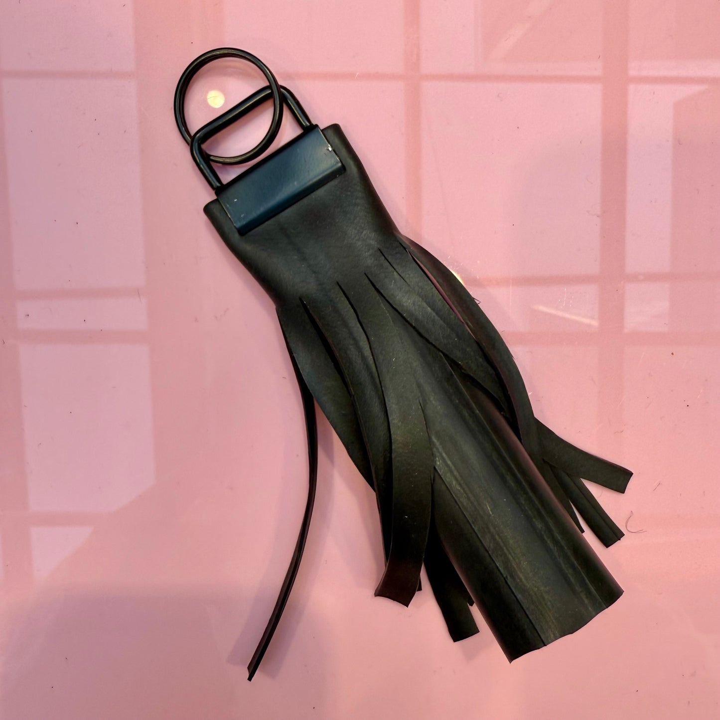 Upcycled inner tube keyrings