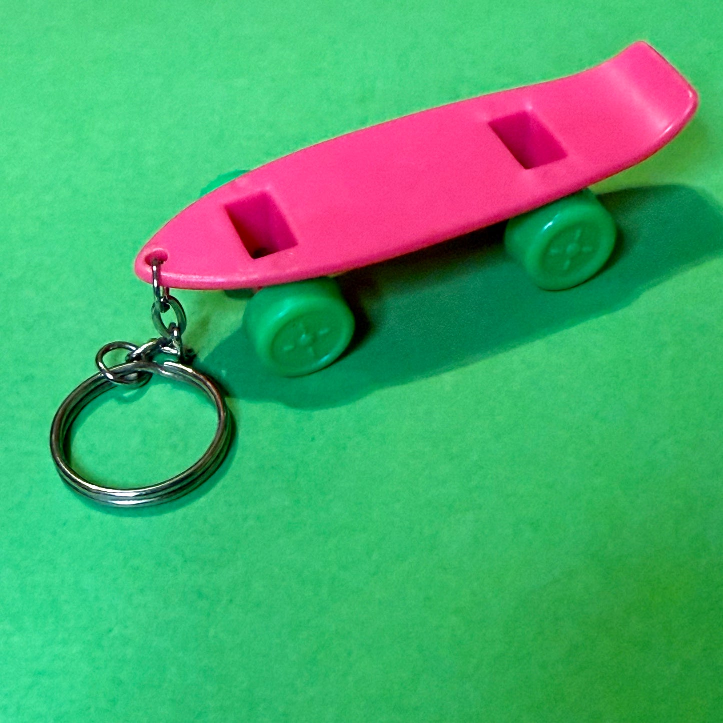 Retro vintage 80s skateboard pink