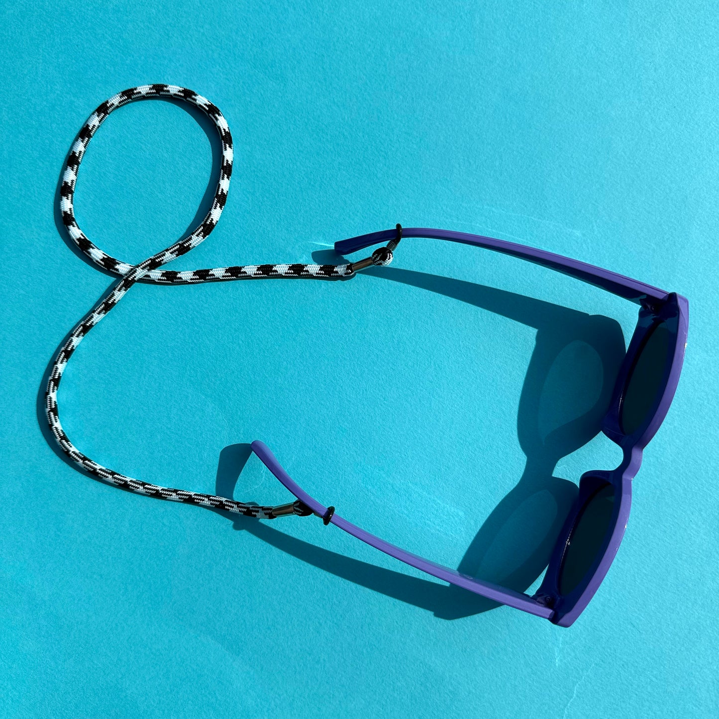 Glasses chain paracord black & whitr