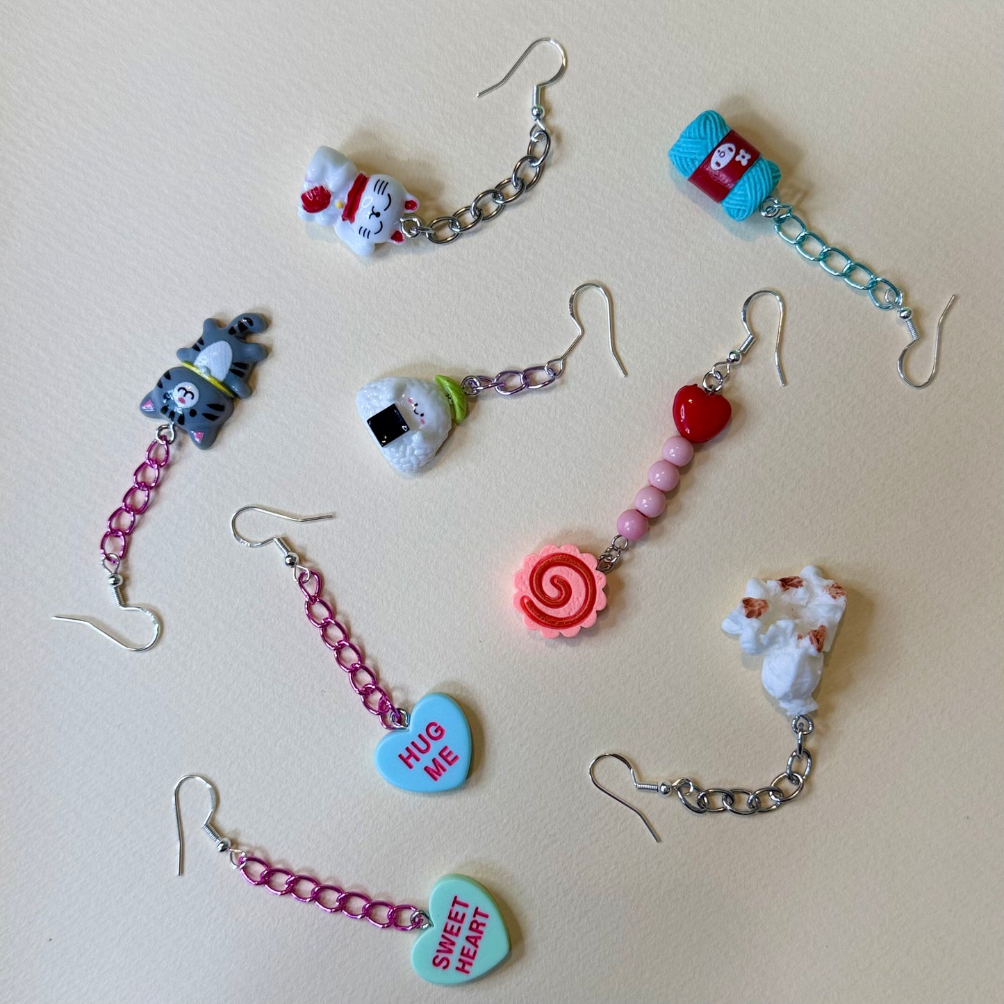 Cute drop chain earrings