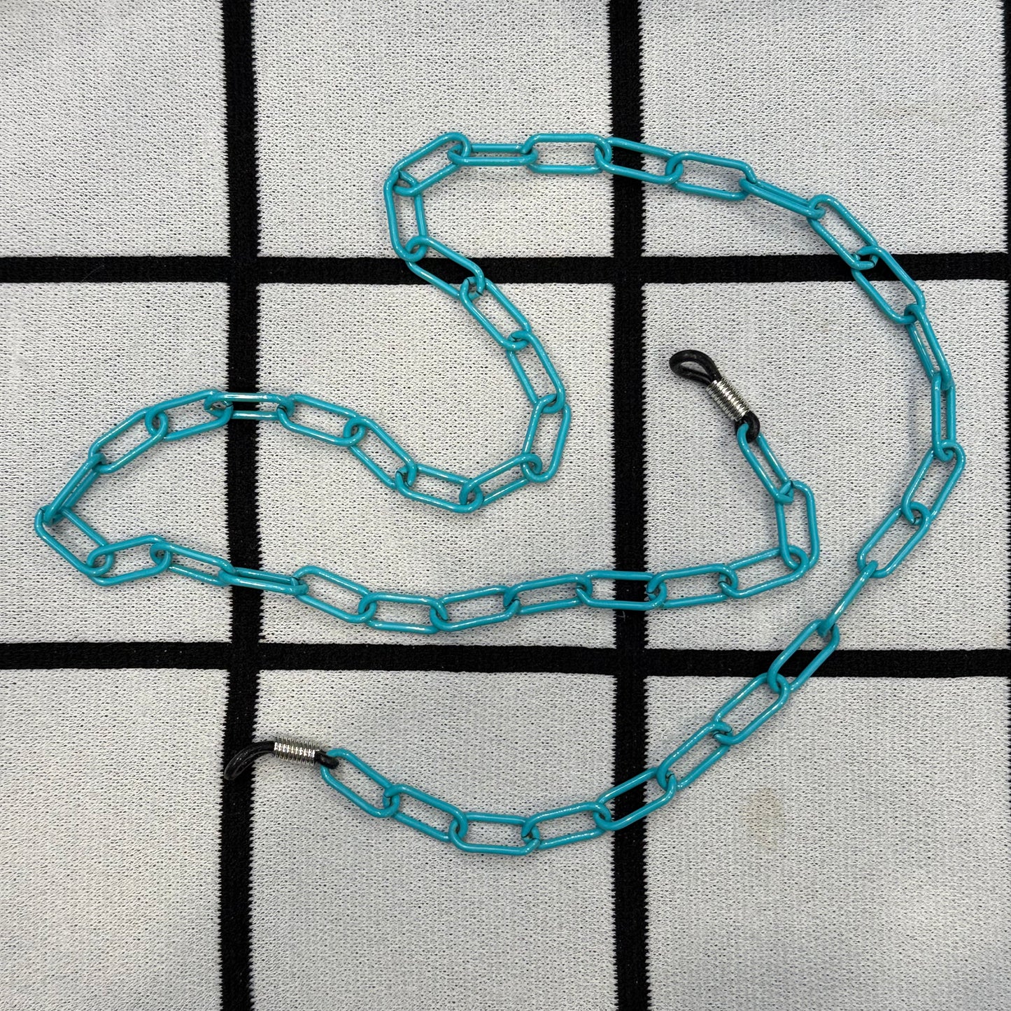 Glasses chain turquoise metal