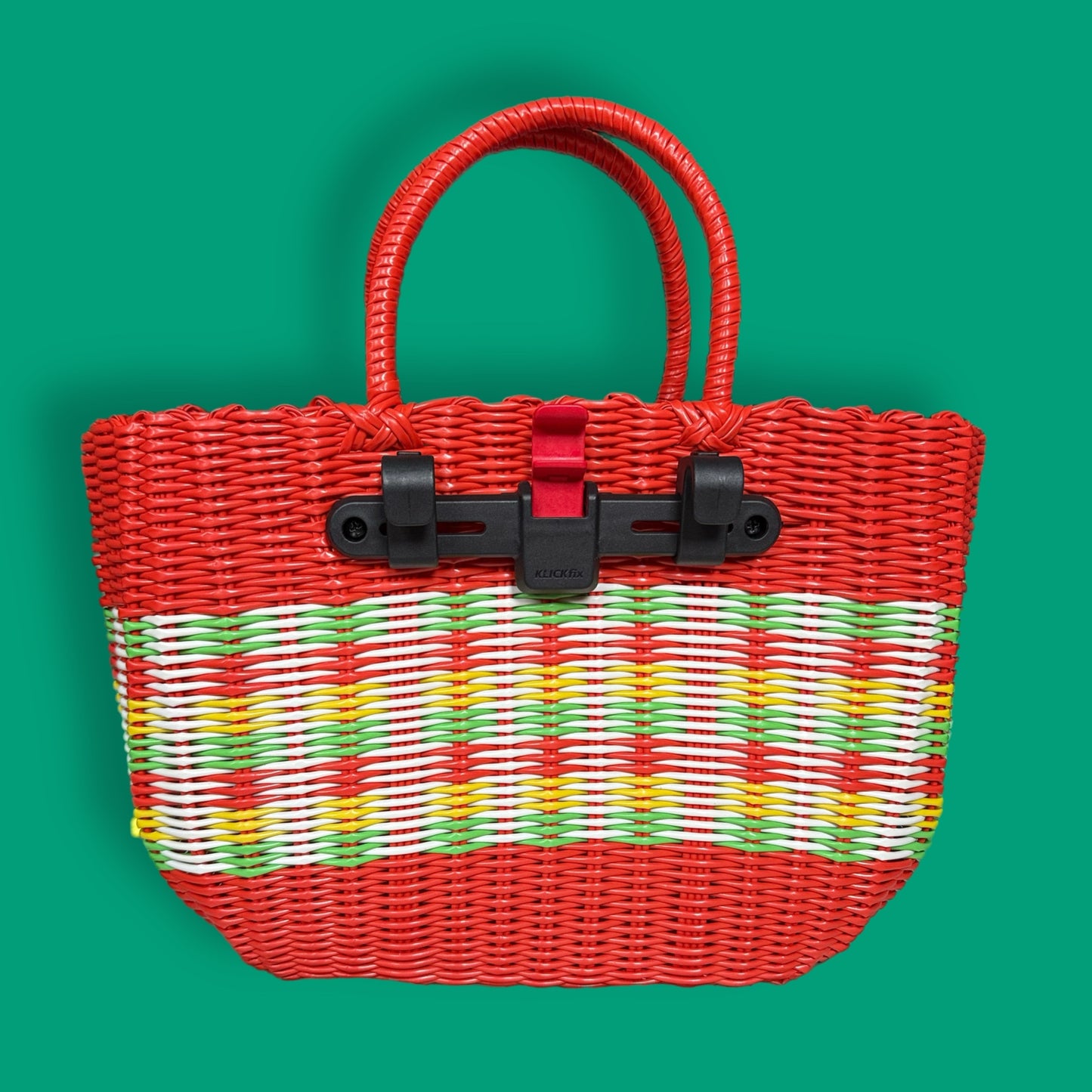 Bicycle Pannier orange candy woven basket