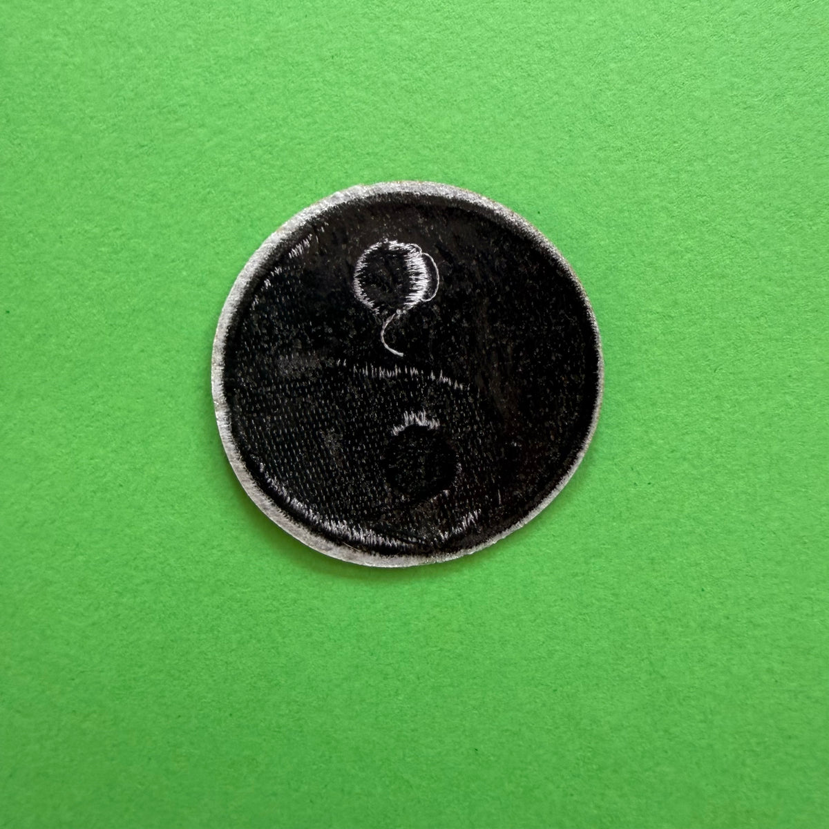 Yin Yang iron-on patch for jacket customisation