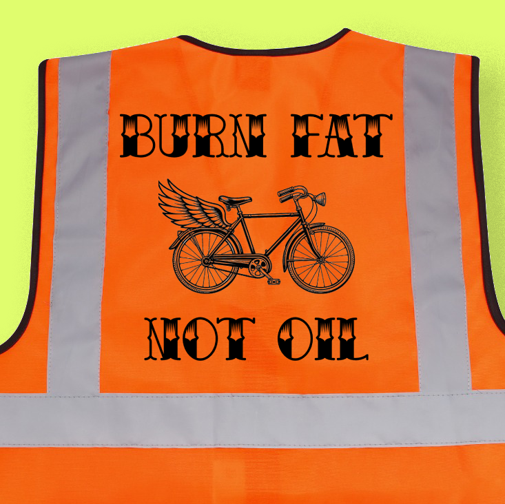 High vis vest BURN FAT