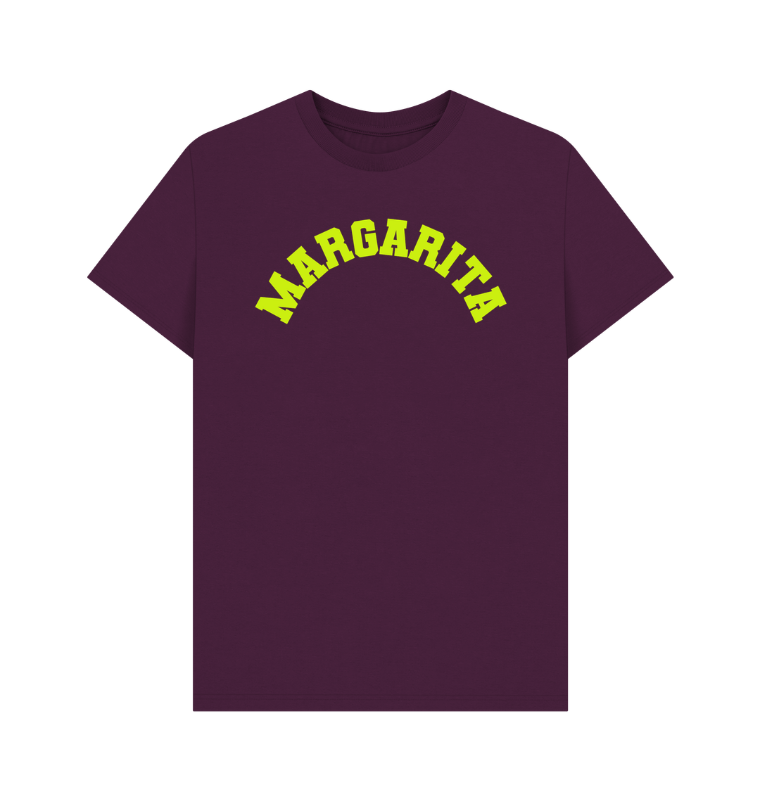 Purple Margarita cocktail varsity t-shirt unisex