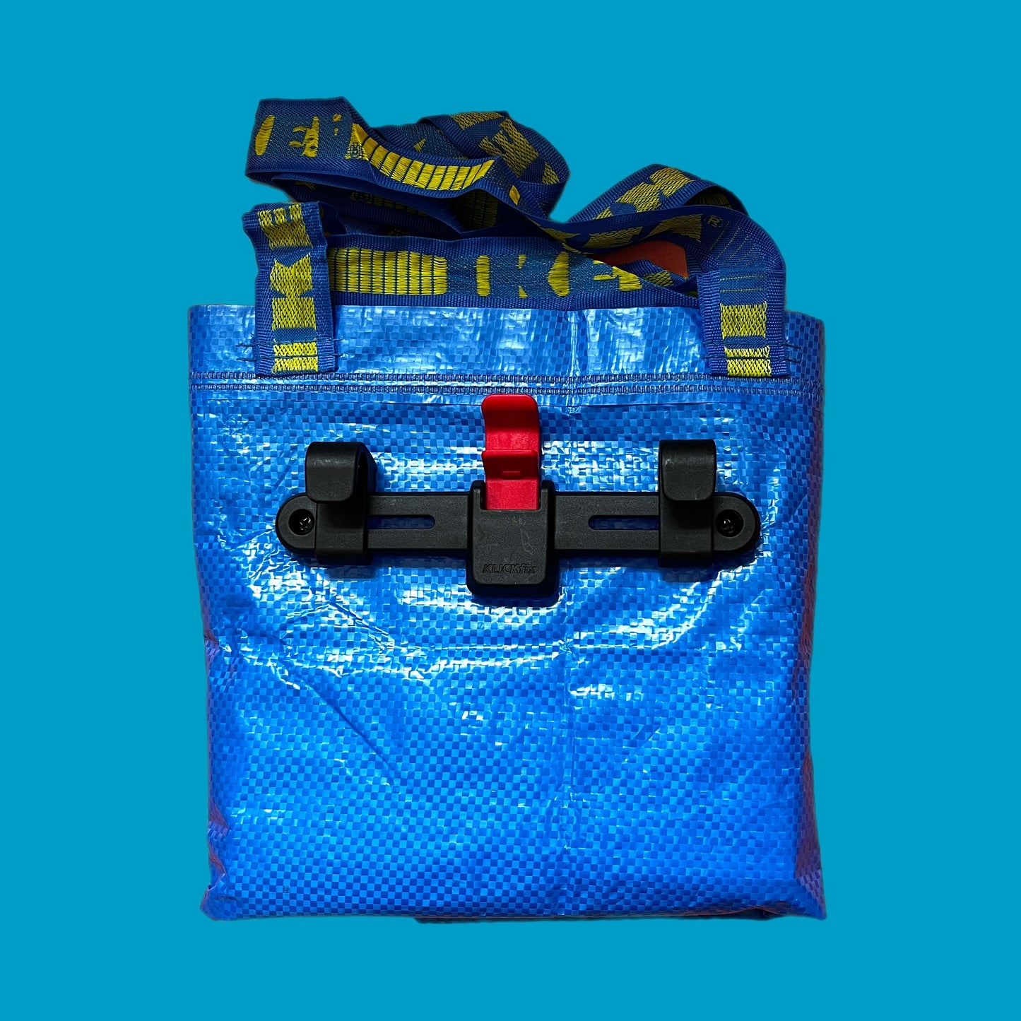 Bicycle Pannier Upcycled ikea frakta tote bag