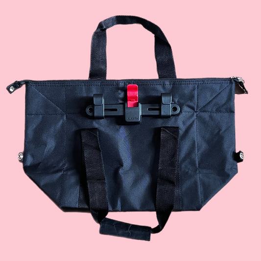 Bicycle pannier cool bag tote bag black