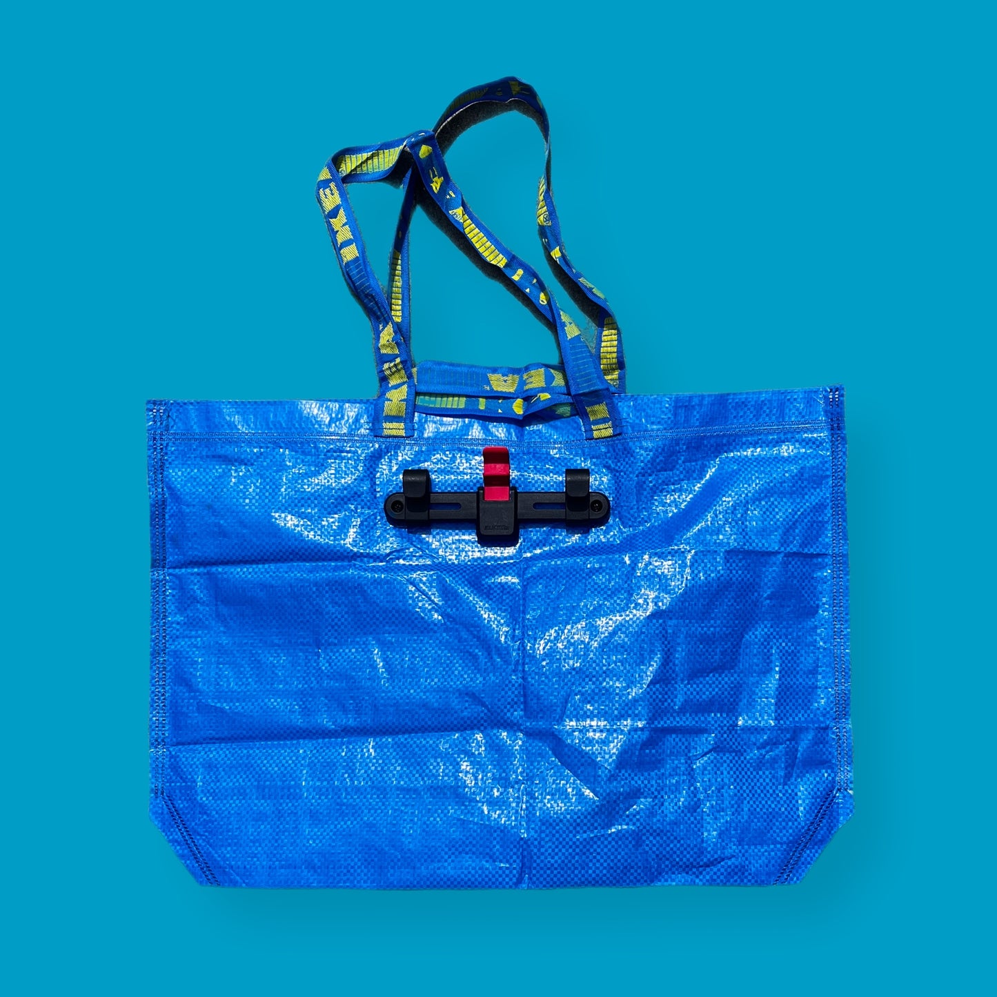 Bicycle Pannier Upcycled ikea frakta tote bag