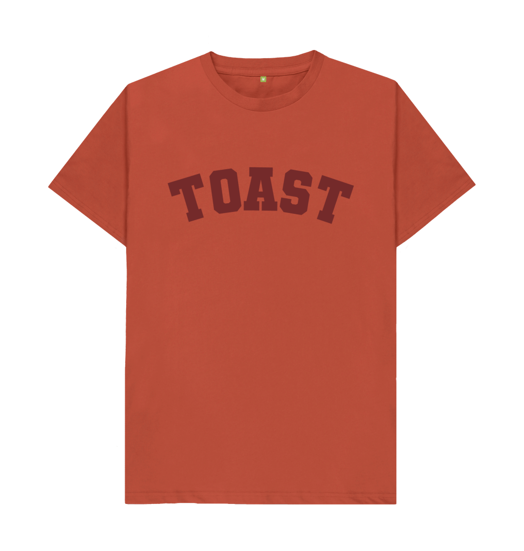 Rust Toast varsity unisex t-shirt 2
