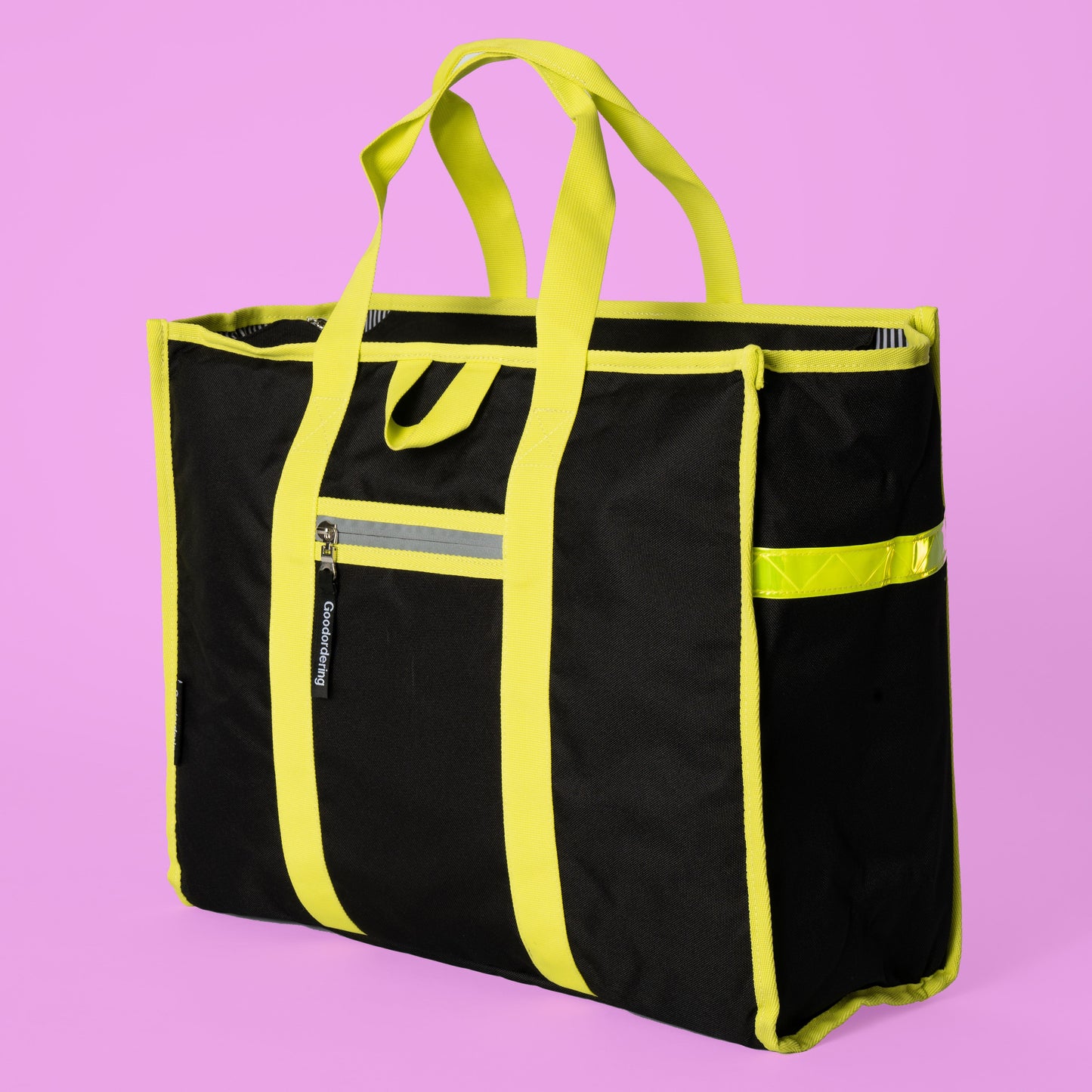 Neon tote backpack pannier with Kompakt rail hardware