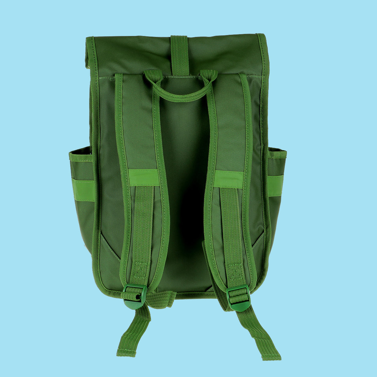 Eco Monochrome Rolltop Backpack Mini Green