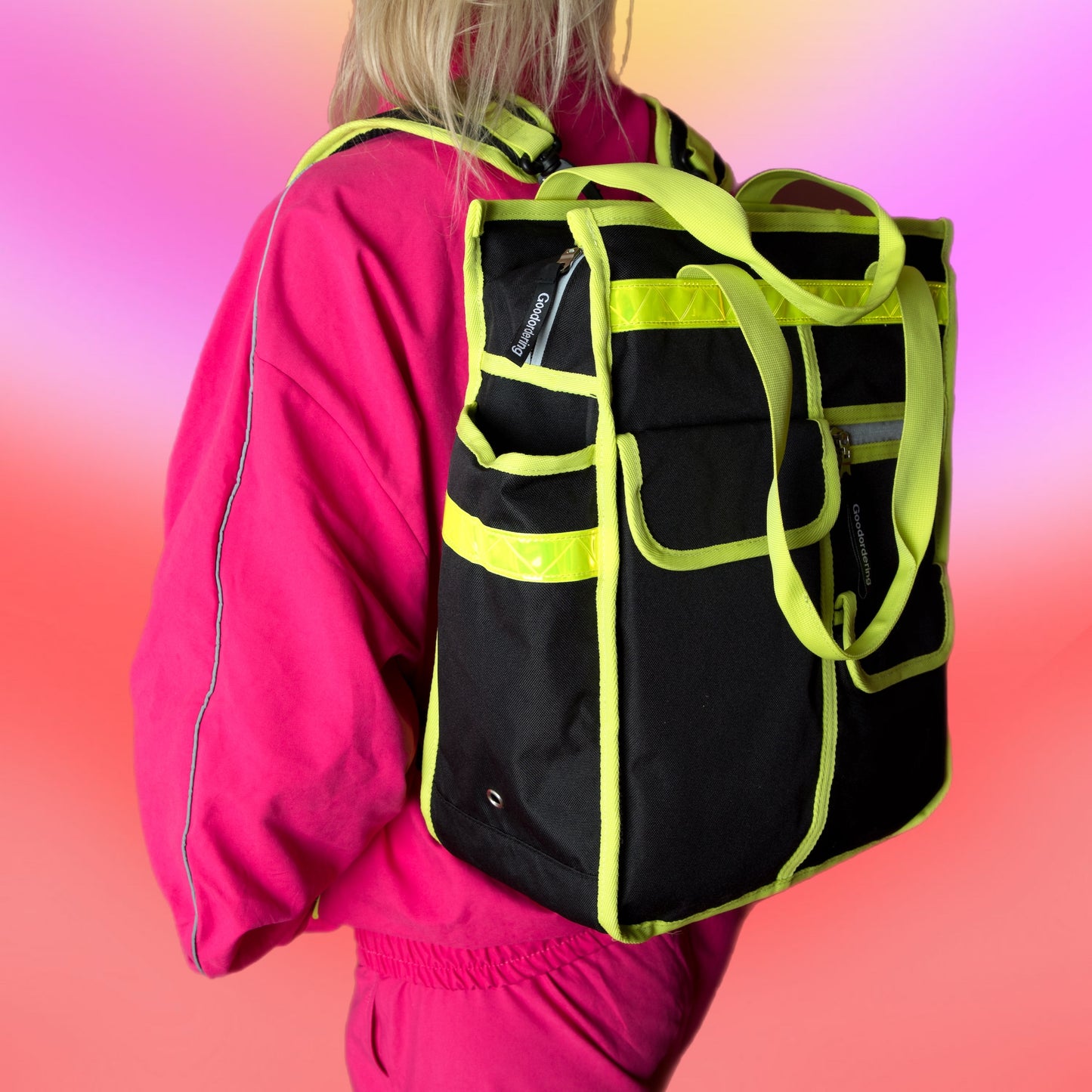 Neon market shopper pannier