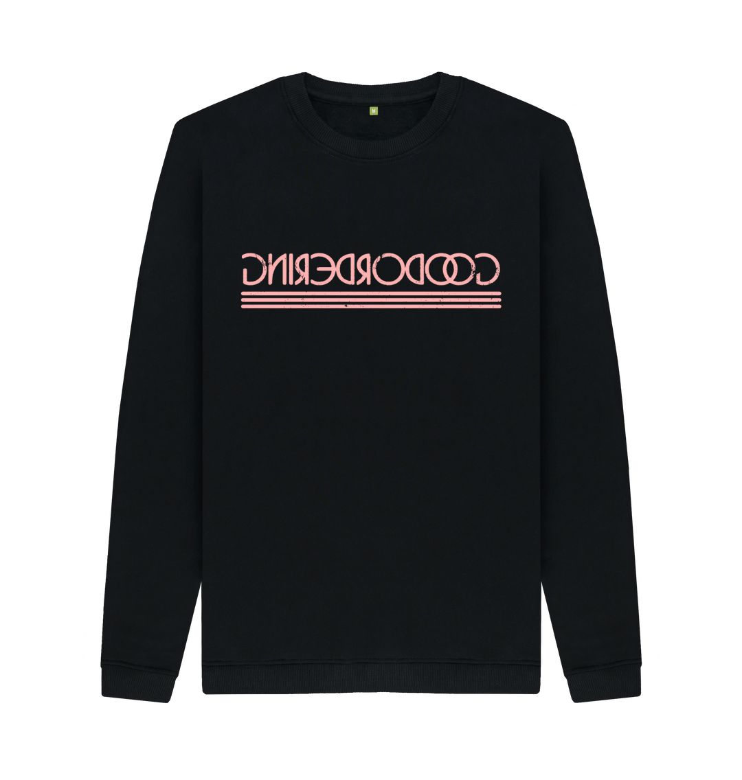 Black Reverse logo Sweat Shirt unisex