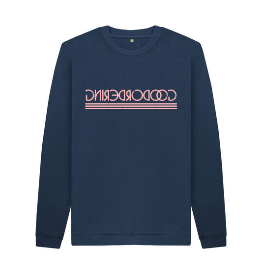 Navy Blue Reverse logo Sweat Shirt unisex