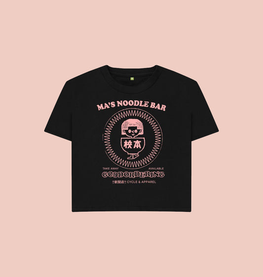 Boxy cropped T-shirt Stamp Logo