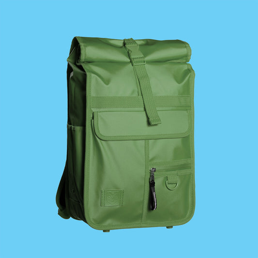 Green Mini Rolltop Backpack Eco Monochrome