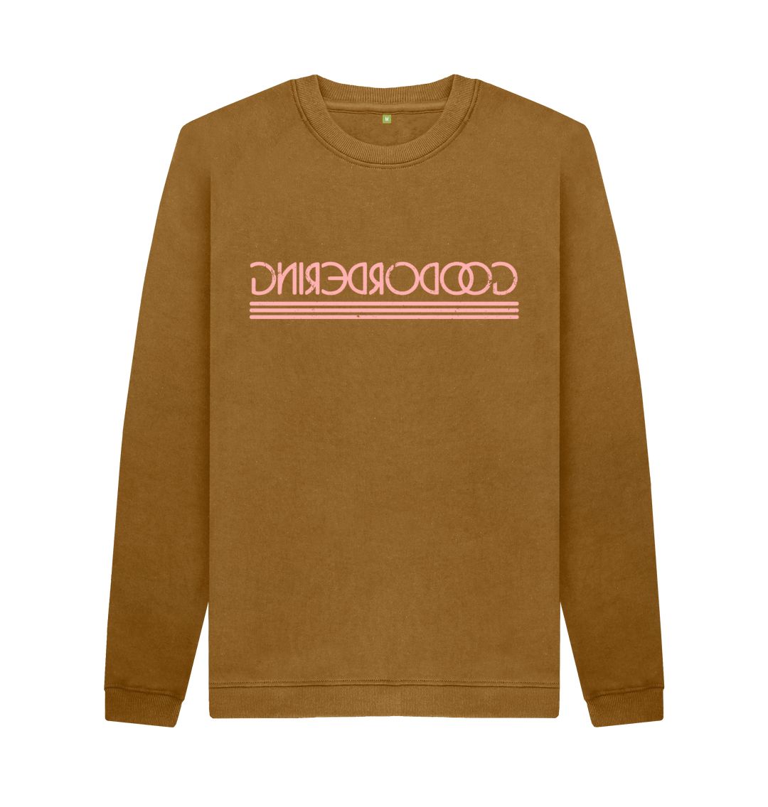 Brown Reverse logo Sweat Shirt unisex