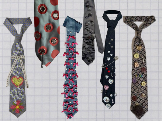 Embellished ties trend flash