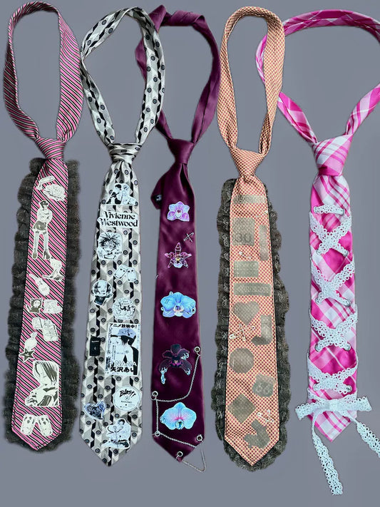 Embellished ties trend flash