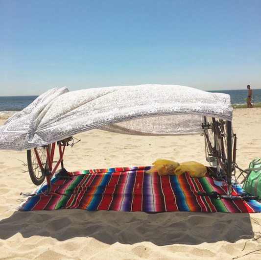 DIY Beach Sunshade: How to Make a Simple Shade Shelter Using a Sheet and Household Items