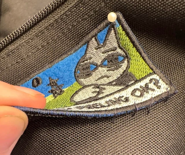 How to sew a patch onto your bag