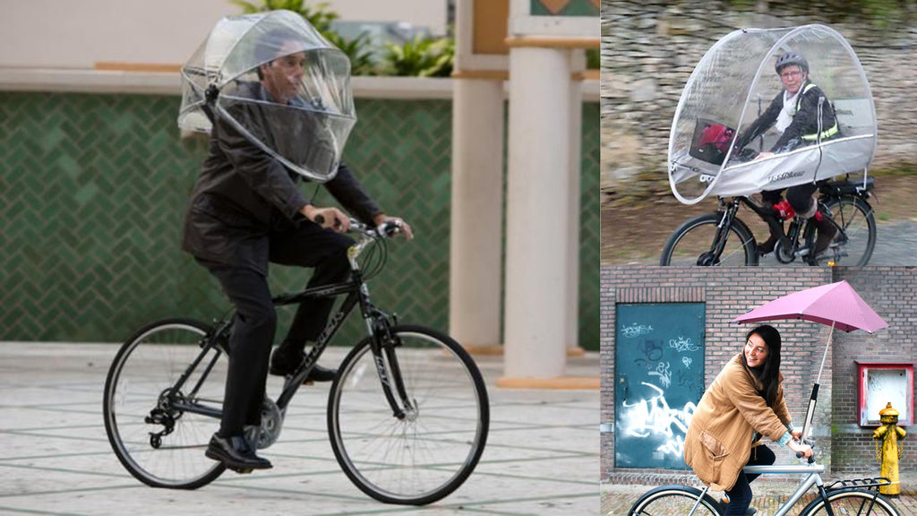 Bicycle Umbrellas and rain covers