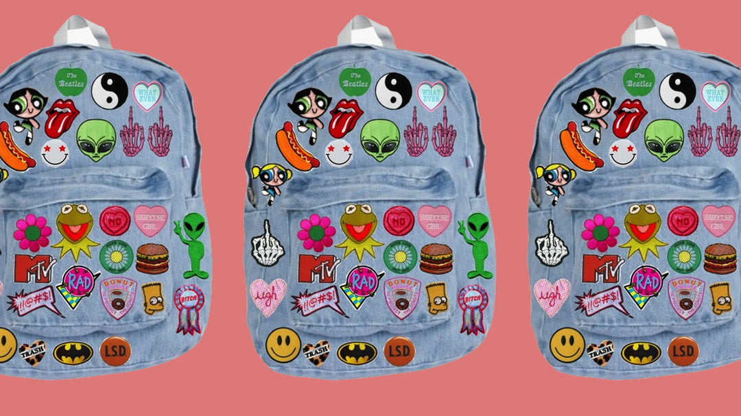 Backpack with Iron-on Patches