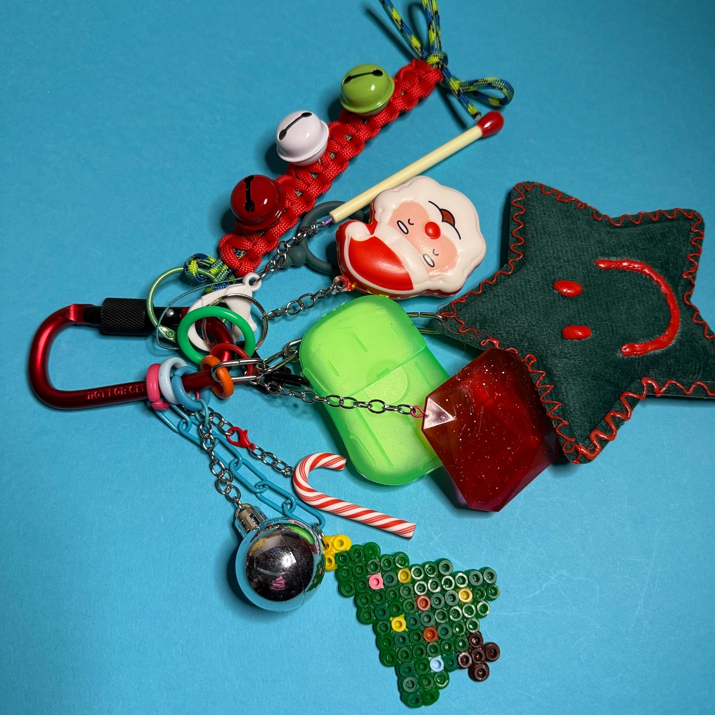 Bag charm and keyring christmas bells