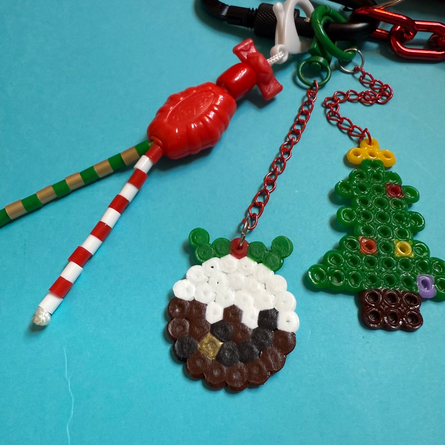 Bag charm and keyring christmas pixie