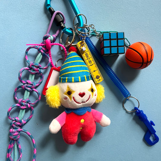 Bag charm yellow clown 1